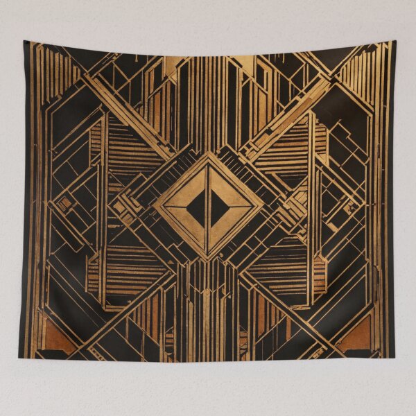 Item preview,  Deco Hexagon: Artistic Elegance in Geometric Symmetry designed and sold by asbno19.