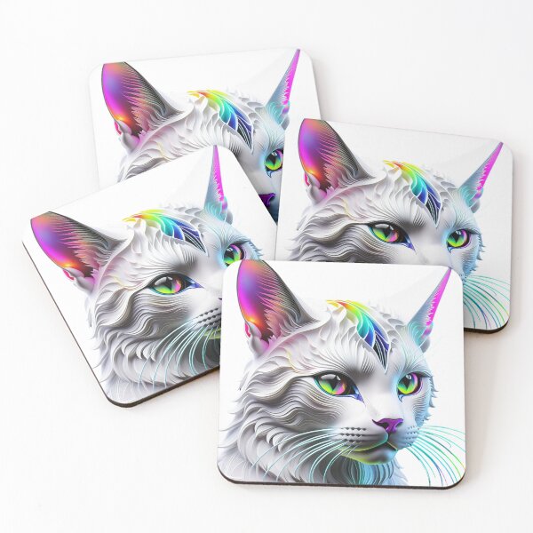 Item preview, Cybercat portrait designed and sold by Toms Tee.