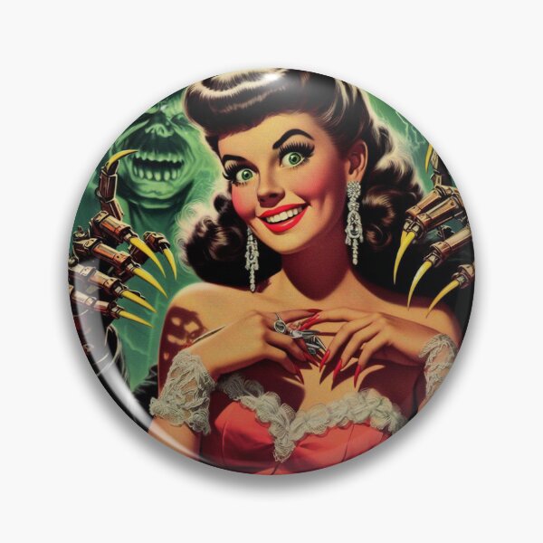 Item preview, Vintage Horror Pin Up designed and sold by PulpVintage.