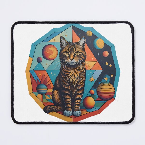 Item preview, Celestial Cat with Planets designed and sold by Qlutique.