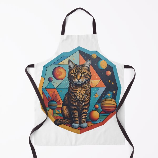 Item preview, Celestial Cat with Planets designed and sold by Qlutique.