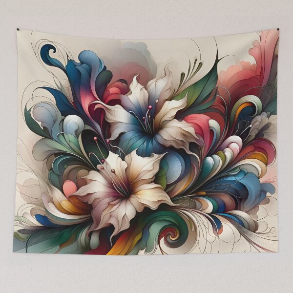 Item preview, "Enchanted Flora: Abstract Botanical Artistry" designed and sold by APARTAI EU.