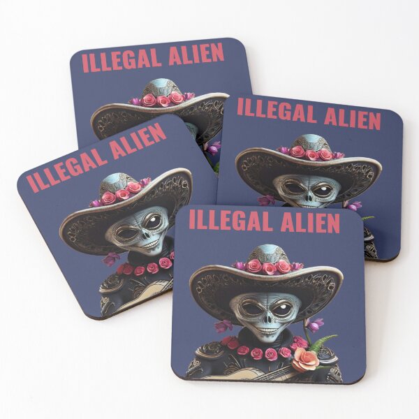 Item preview, Funny Mexico Spanish UFO Illegal Alien designed and sold by La Loca.