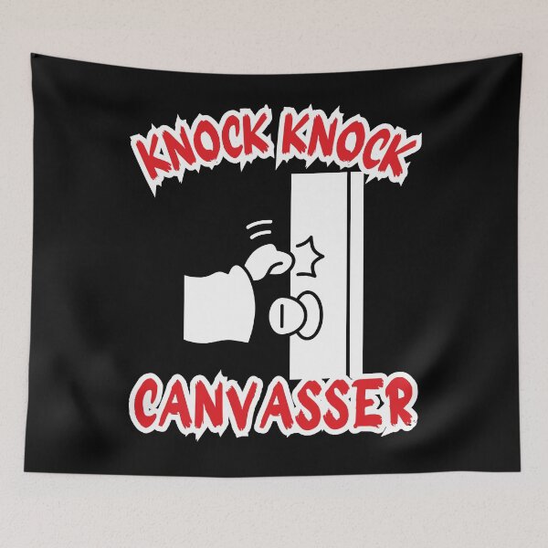 Item preview, Knock knock canvasser.funny gift for a salesman. designed and sold by GroonSpace.
