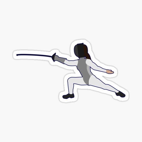 En garde! Fencer sticker Sticker