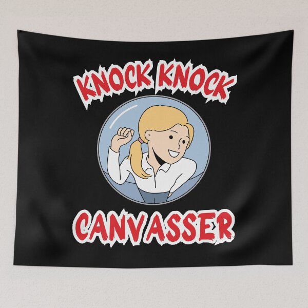 Item preview, Knock knock canvasser.funny gift for a salesman.1 designed and sold by GroonSpace.
