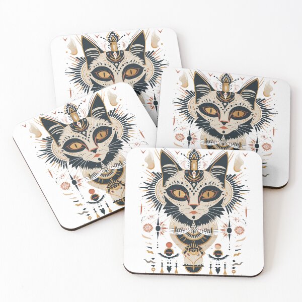 Item preview, Eternal Feline Alchemy: The Psychedelic Guardian designed and sold by Neo Nirvana.