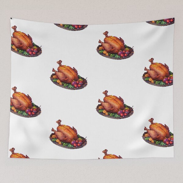 Item preview, Thanksgiving Stuffed Turkey- Pixel art designed and sold by octoboobs.