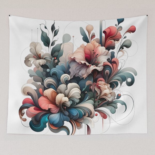 Item preview, "Whimsical Bloom: Abstract Floral Elegance" designed and sold by APARTAI EU.
