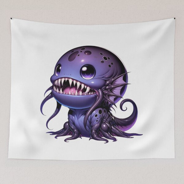 Item preview, DnD Brain-Eating Tilly the Tadpole Anime Monster designed and sold by PinoyDnDShirts.