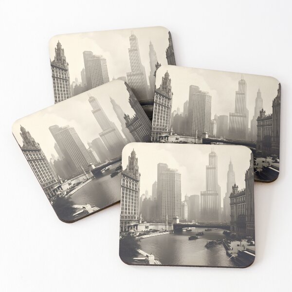 Item preview, Vintage Sepia photo of 1920's Chicago Poster designed and sold by dcrc.