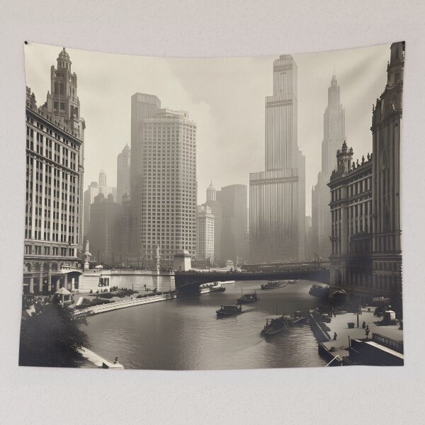 Item preview, Vintage Sepia photo of 1920's Chicago Poster designed and sold by dcrc.
