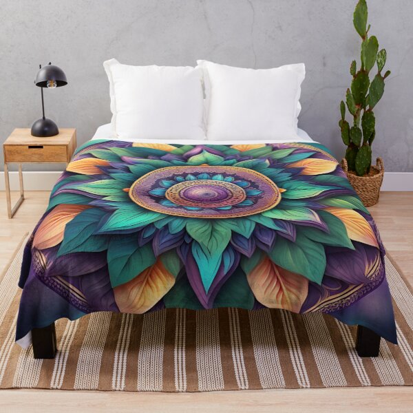 Artikelvorschau, Tropisches Mandala-Glück, exotisches Blumenparadies entworfen und verkauft von SpiritualManda.