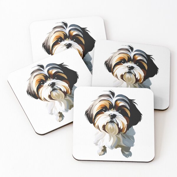 Item preview, Shih tzu dog watercolor  designed and sold by Animalpetslover.