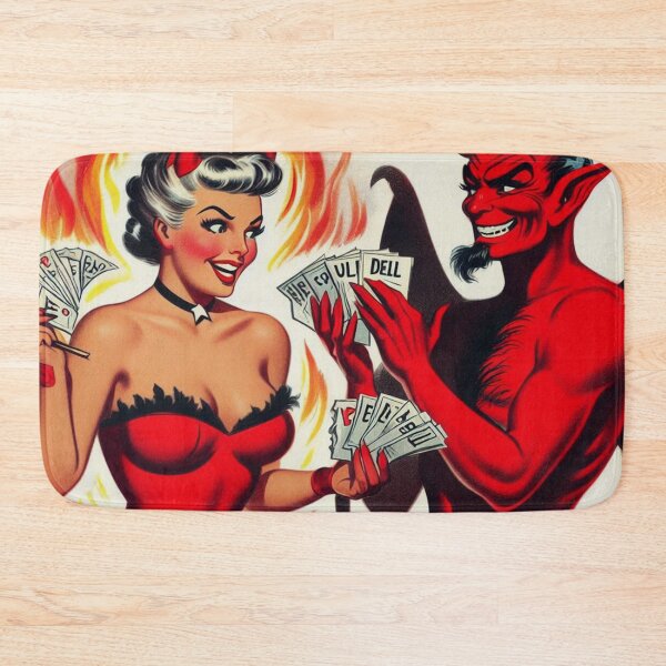 Item preview, Vintage Devil Girl Illustration designed and sold by PulpVintage.