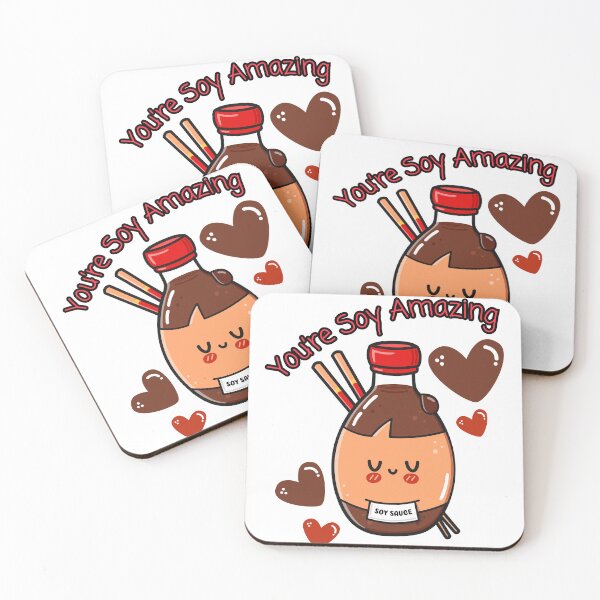 Item preview, You're Soy Amazing! - kawaii soy decor cute pun gift for couples designed and sold by Kristalin Glass.