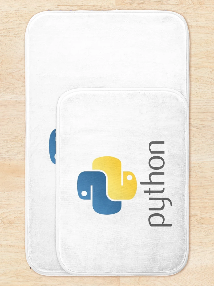 Thumbnail 5 of 6, Bath Mat, Python programming logo designed and sold by Scorpion Creative.