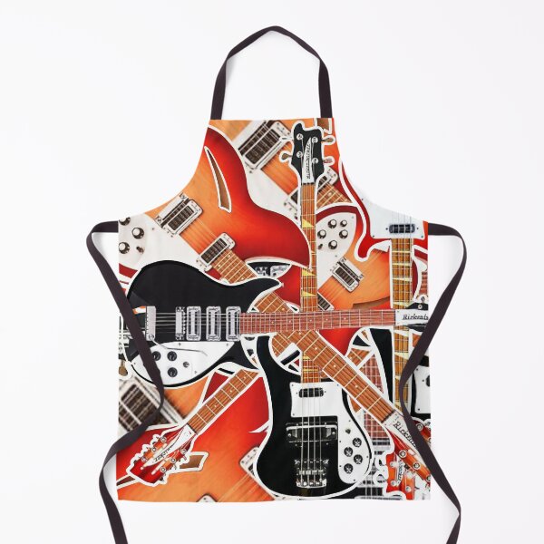 Item preview, Rickenbacker electric  guitar art collage 325, 330, 360, 4001 series designed and sold by Kludoman.