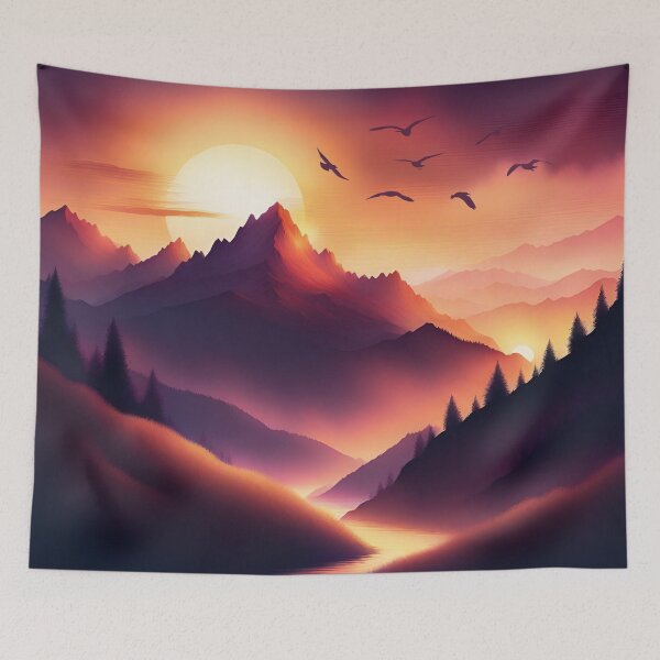 Item preview, Great sunset in the mountains designed and sold by photoartdesin.