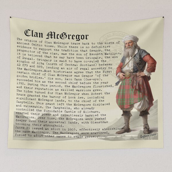 Item preview, McGregor Scottish Clan History  designed and sold by BagTown Clans.