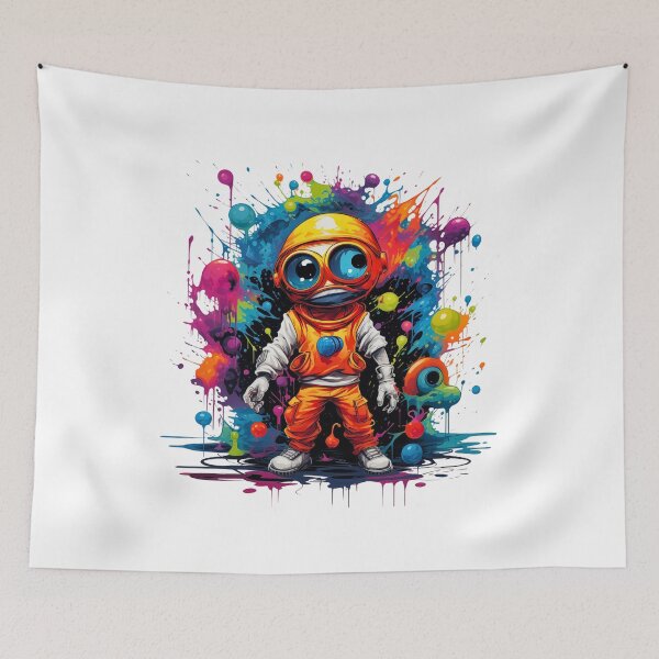 Item preview, Skeptical Alien: Doubting the Tales - Quirky Design designed and sold by Moisky Patterns.
