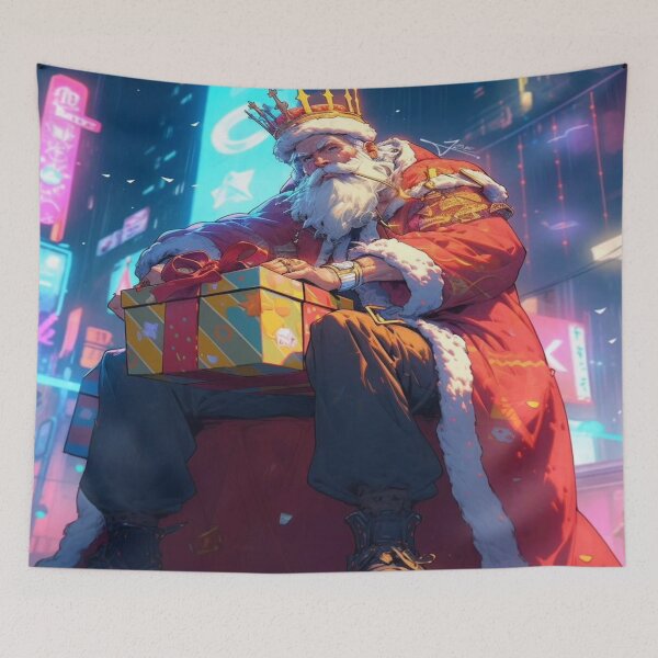 Item preview, midjoeney Cyberoyal Santa - Niji Editio designed and sold by midjoeneyshop.