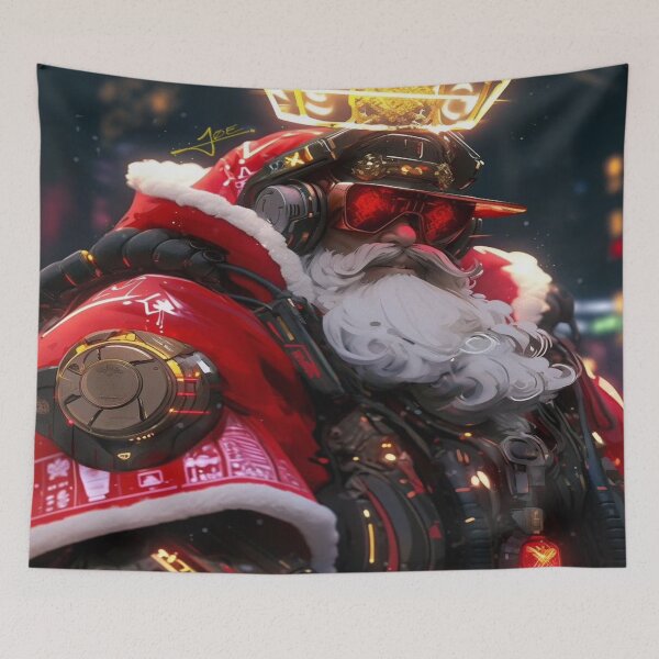 Item preview, midjoeney Cyberoyal Santa - Niji Editio designed and sold by midjoeneyshop.