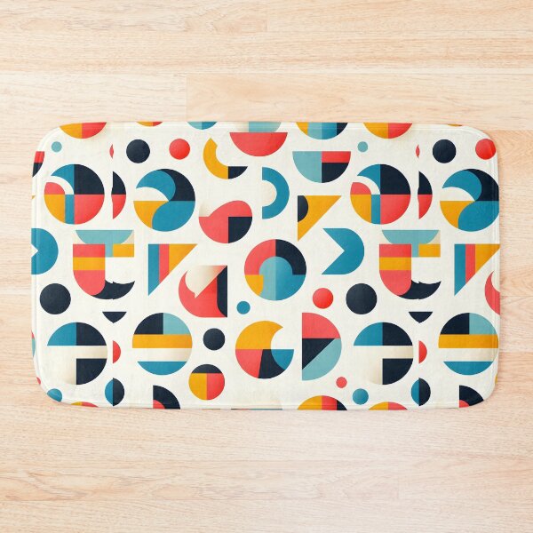 Item preview, 80s Moons geometric pattern  designed and sold by Yislaaik Digital Marketing.