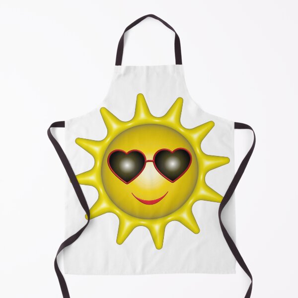 Item preview, 3D smiling summer cartoon cute sun with heart shaped sunglasses designed and sold by NataliaVVV.