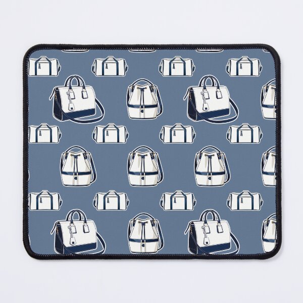 Item preview, Pattern Navy Blue and White Luxury Handbags designed and sold by Une Affaire de Filles.