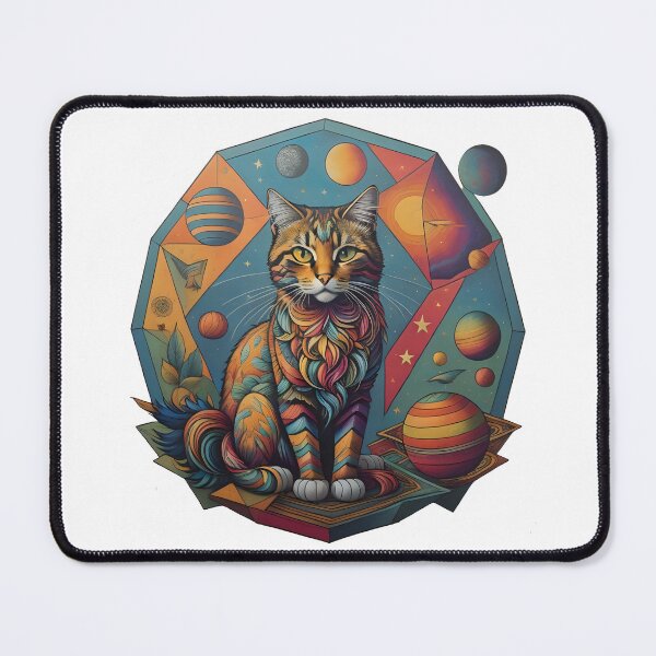 Item preview, Celestial Cat with Planets designed and sold by Qlutique.