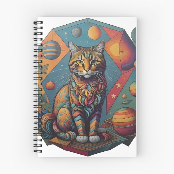 Item preview, Celestial Cat with Planets designed and sold by Qlutique.