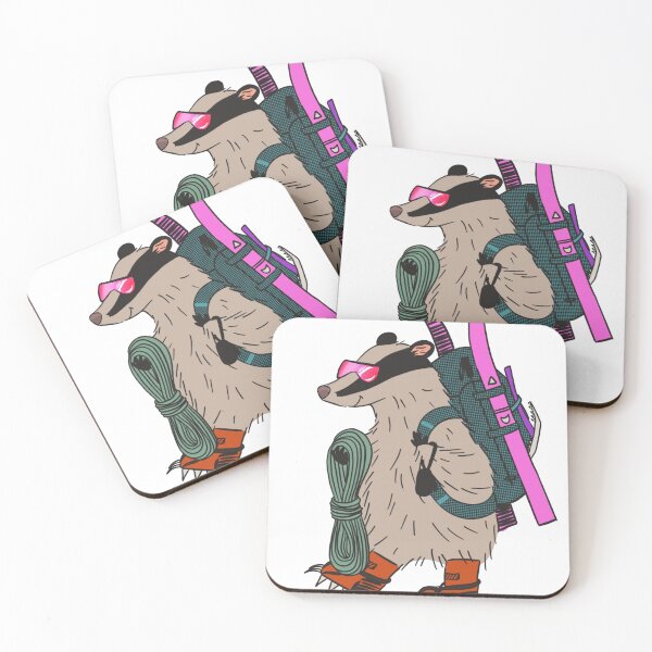 Item preview, Touring badger designed and sold by MyGranolaArt.