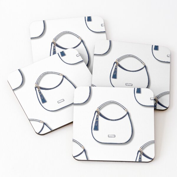 Item preview, Pattern Navy Blue and White Luxury Handbags designed and sold by Une Affaire de Filles.