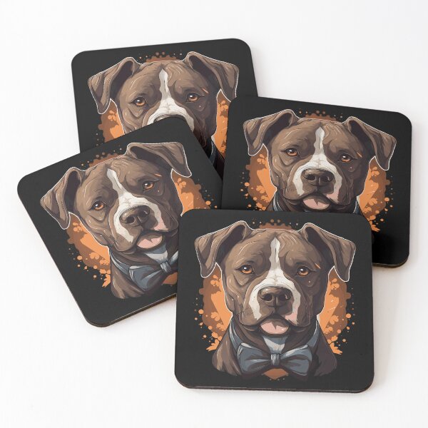Item preview, American Staffordshire Terrier with bow designed and sold by drizzd.