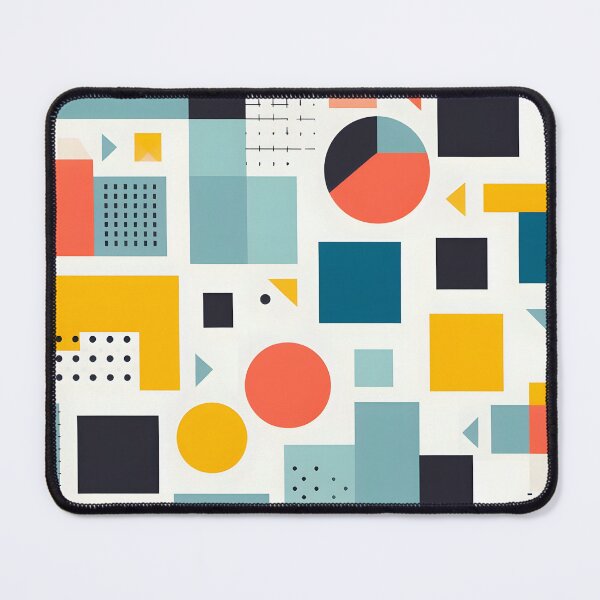 Item preview, 80s Circles Squared geometric pattern  designed and sold by Yislaaik Digital Marketing.