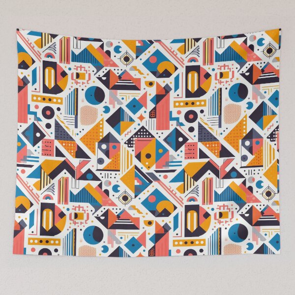 Item preview,  80s Bohemian geometric pattern  designed and sold by Yislaaik Digital Marketing.
