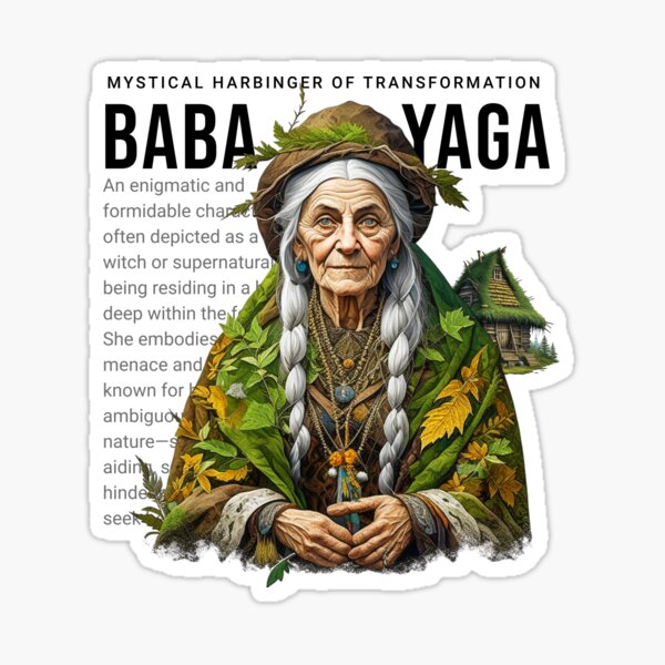 Artikel-Vorschau von Baba Yaga ist eine Waldhexe der slawischen Mythologie, designt und verkauft von T-scape.