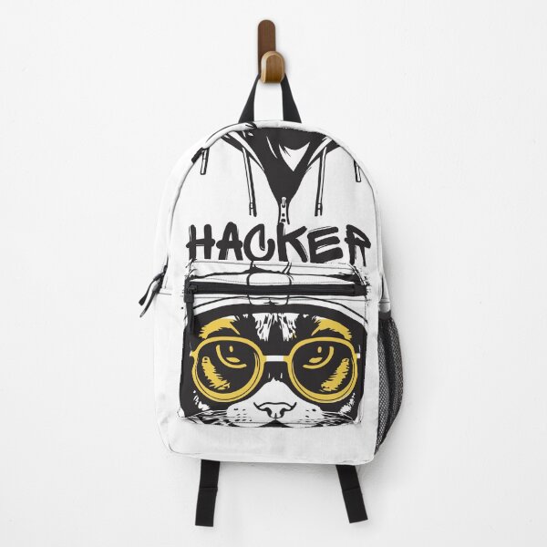 Item preview, hacker cat designed and sold by HafsaIrfan.