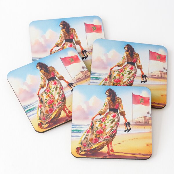 Item preview, Woman in Moroccan caftan designed and sold by houmate.