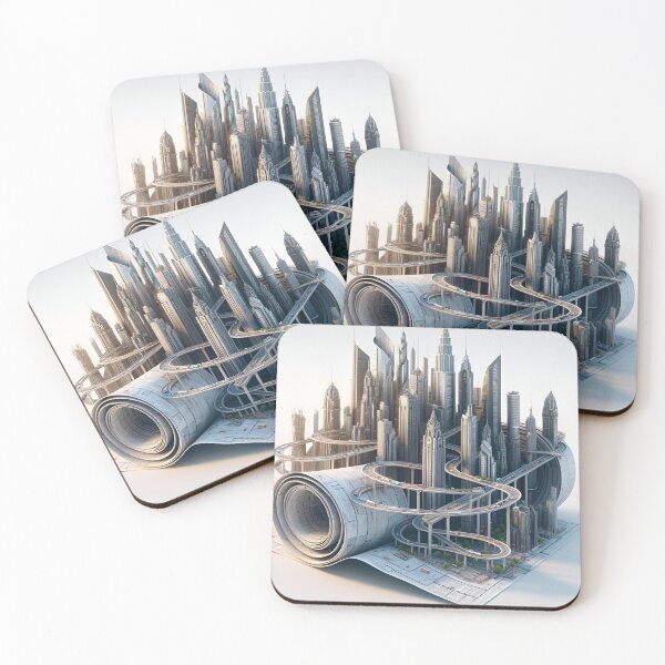 Item preview, "Architectural Genesis: A City Unfolds" designed and sold by APARTAI EU.