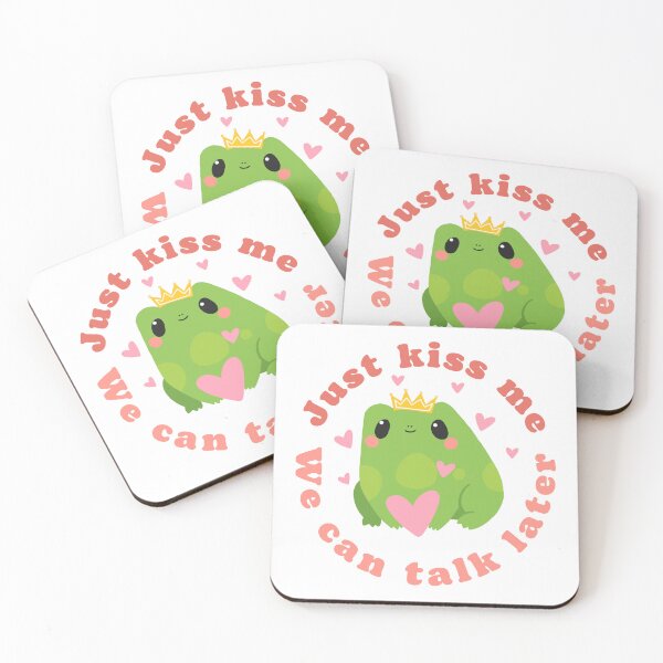 Item preview, frog lover kawaii cute kissing frog designed and sold by KataMarekArt.