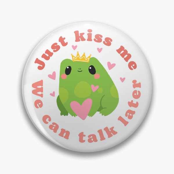 Item preview, frog lover kawaii cute kissing frog designed and sold by KataMarekArt.