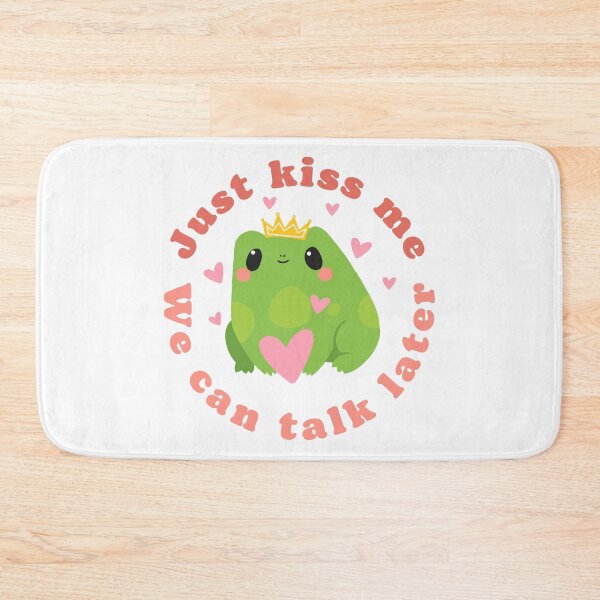 Item preview, frog lover kawaii cute kissing frog designed and sold by KataMarekArt.
