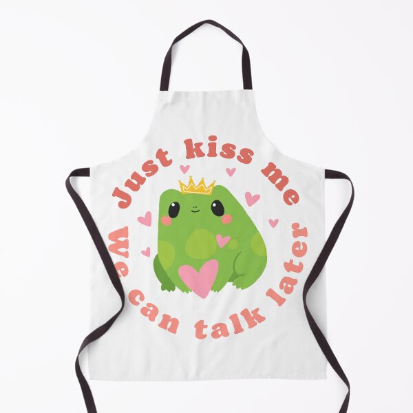 Item preview, frog lover kawaii cute kissing frog designed and sold by KataMarekArt.