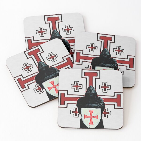 Item preview, Templar monk with jerusalem cross designed and sold by FriarJoseph.