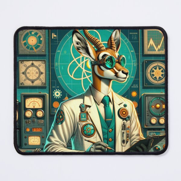Item preview, Atompunk Gazelle Scientist designed and sold by Zestpond.