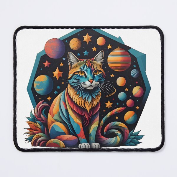 Item preview, Celestial Cat with Planets designed and sold by Qlutique.