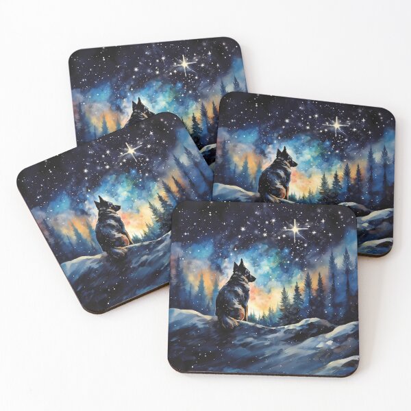 Item preview, German Shepherd watching the stars designed and sold by PawfectTeem.