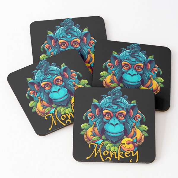 Item preview, colorful monkey  designed and sold by HafsaIrfan.